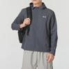 Under Armour Fitness Training Letter Print Hoodie Jacket Men Jackets Gray 1376795-025