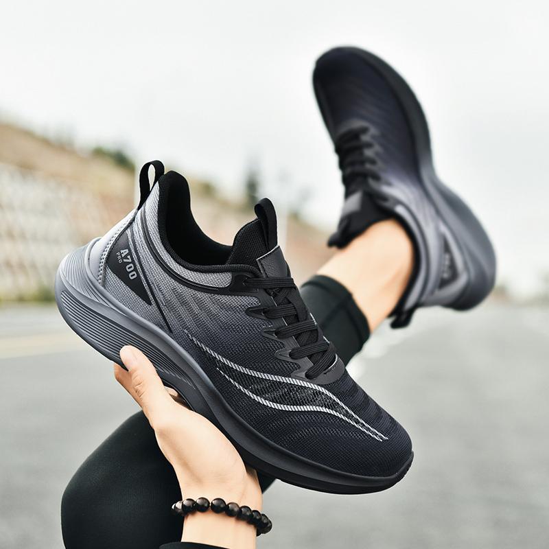 

Мужские спортивные повседневные туфли большого размера Four Seasons с сетчатым верхом для пар 36-48 48 чёрный