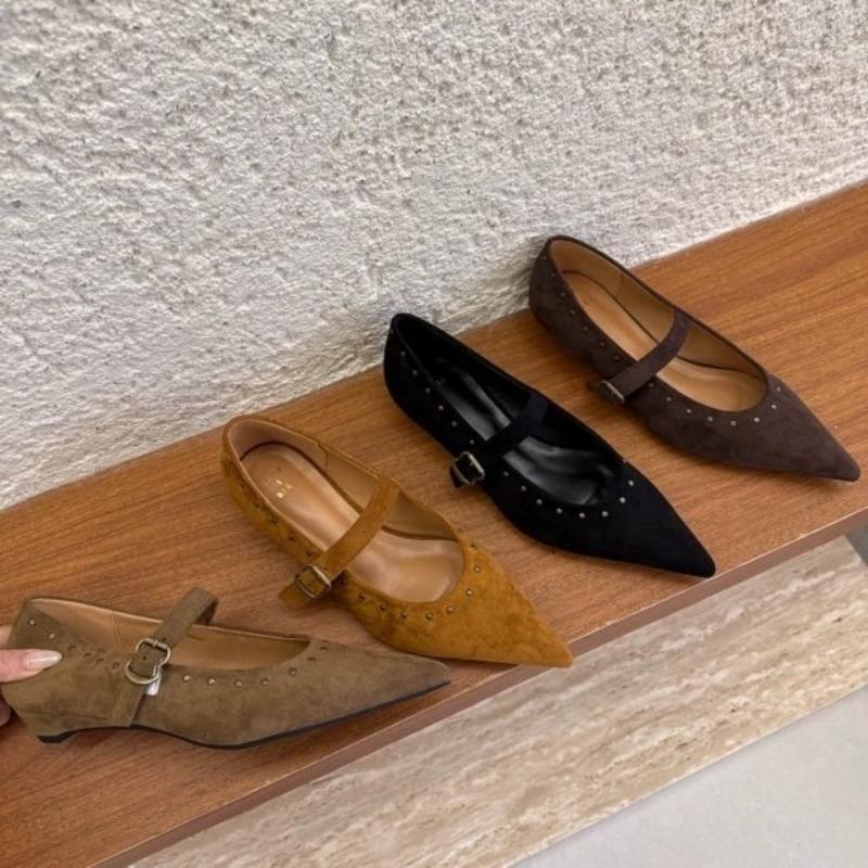 Pointed Toe Women Luxury Shoes Flats Fashion Sexy Loafers Shoes Shallow Designer 2025 Autumn Elegant Dress Zapatillas De Mujer