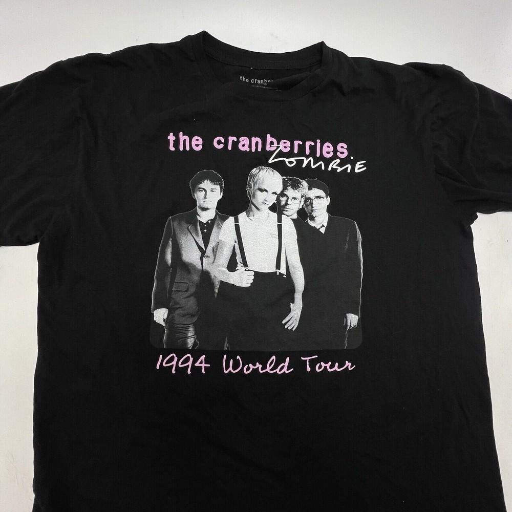 The Cranberries Zombie Shirt 1994 World Tour Black Unisex Tshirt S-5XL KH12856 Unisex T-Shirt L