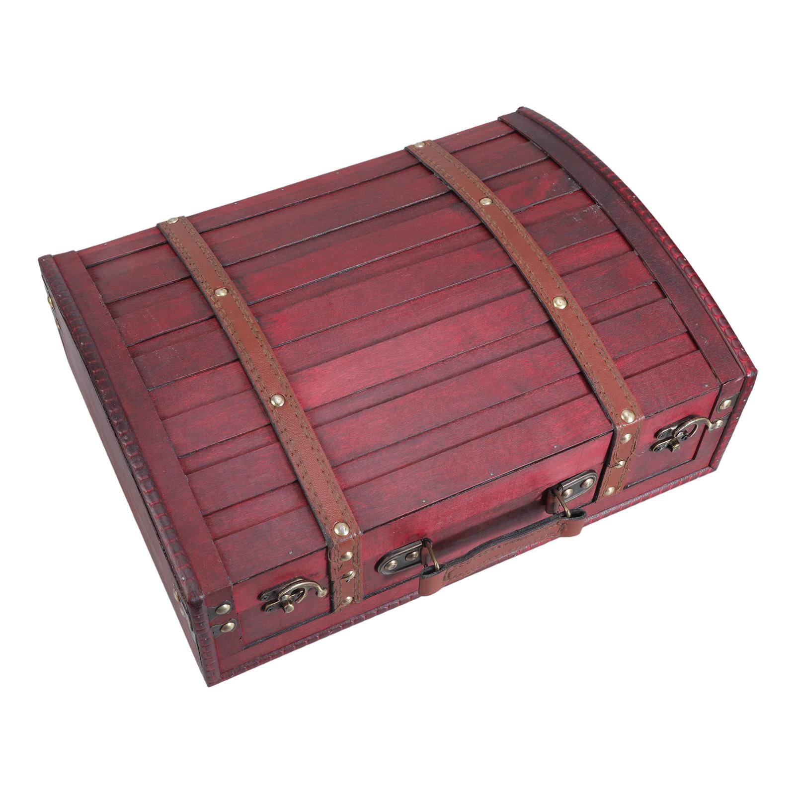 

Винтажная деревянная шкатулка для хранения ювелирных изделий в старинном стиле, ручные органайзеры для ювелирных изделий и предметов домашнего декора для повседневного использования