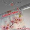 Set Of 2 Flat Printing Curtains Without Rod Spring Blossoms Chic Fabric Decorations Outdoor Curtain Sheer Made Polyester