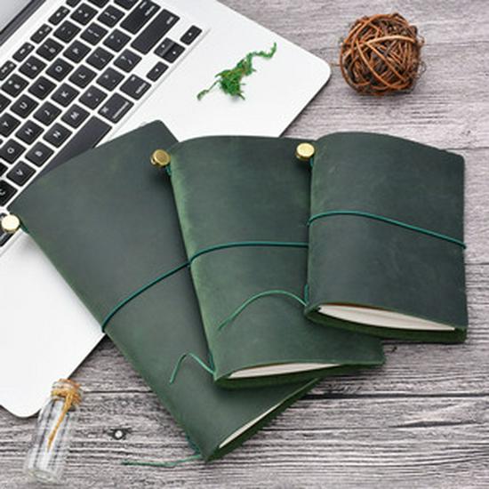 Genuine Leather A5/A6/B6 Notebook Cover - Top Layer Vegetable Tanned Protective Envelope Case