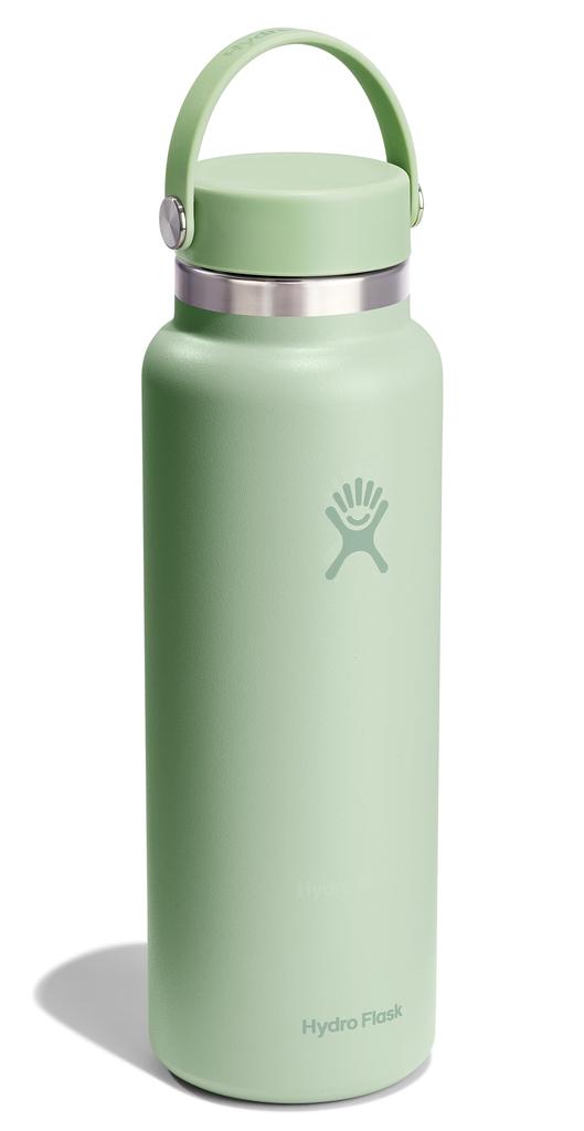 Wide Mouth 40oz 1.1L Aloe Insulated Stainless Steel Water Bottle (Official Japanese Product)