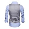 Men Suit Vest Formal Business Style Sleeveless V Neck Slim Fit Cardigan Single-breasted Solid Color Silky Fabric Pockets Groom Wedding Waistcoat