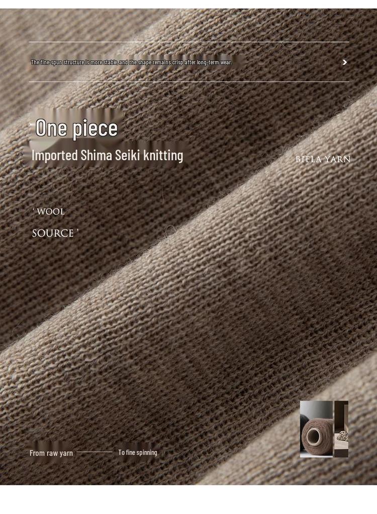Lekasha 100% Cashmere Half High Collar Sweater, 18 Gauge, 60-Count Fine Spun Yangtze Yarn