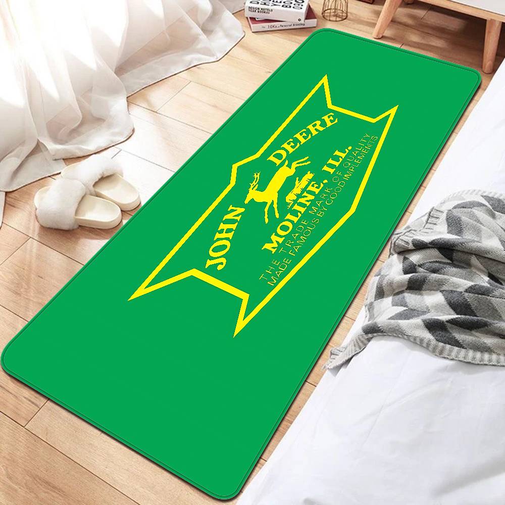 J-John Logo D-Deeres Floor Mat INS Style Soft Bedroom Floor House Laundry Room Mat Anti-skid Household Carpets