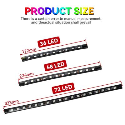 LED Car Ambient Lamp Car Interior Decoration Light LED Strips Waterproof Lamp 5V/12V Universal Car Foot Light Strip Automotive