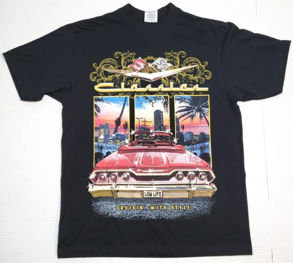 LOWRIDER T-shirt Low Rider Cruisin  With Style Urban Streetwear Men s Tee New Unisex T-Shirt L