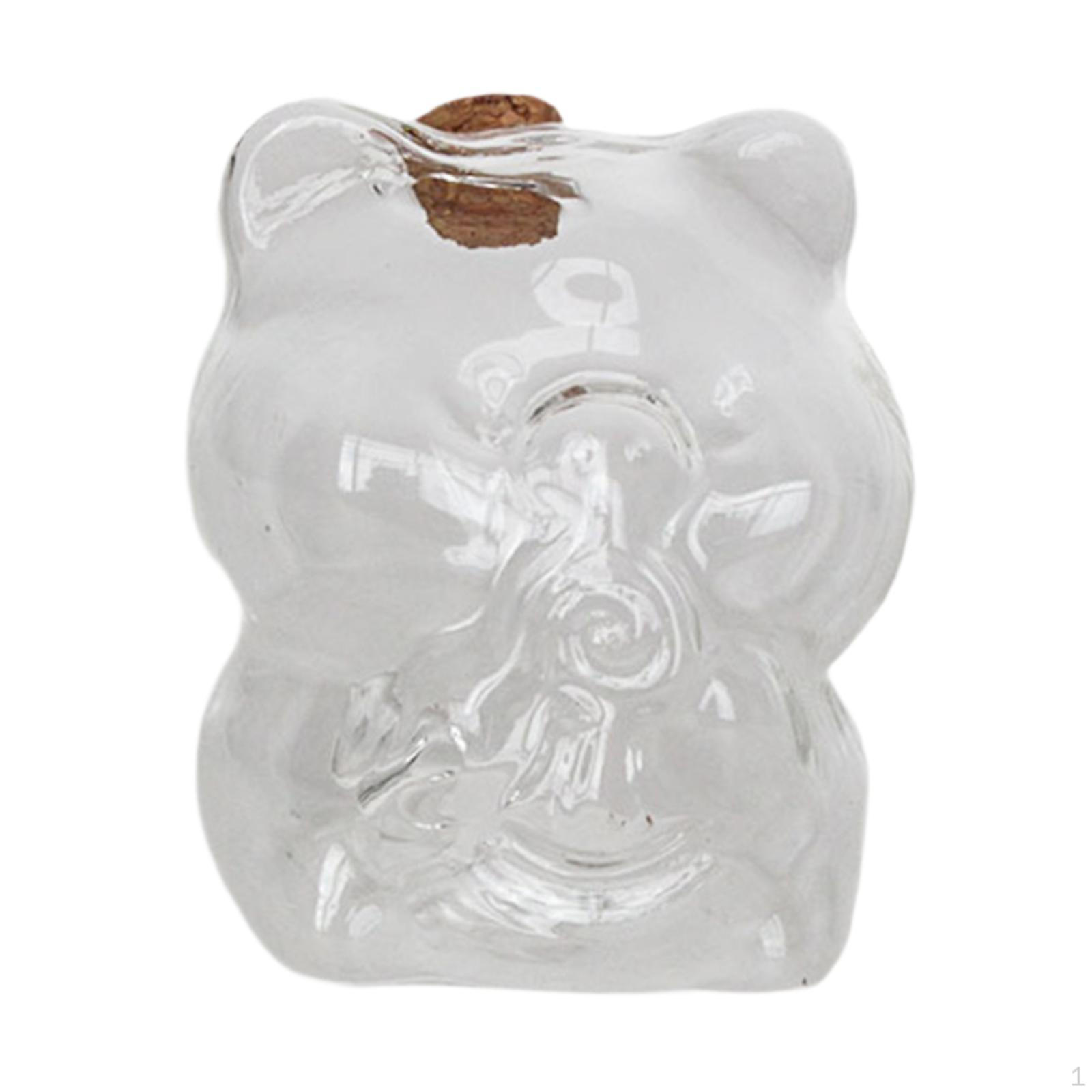 

Clear Glass Piggy Bank Jar Home Decor Transparent Creative Ornament Saving Money Box Pig Clear