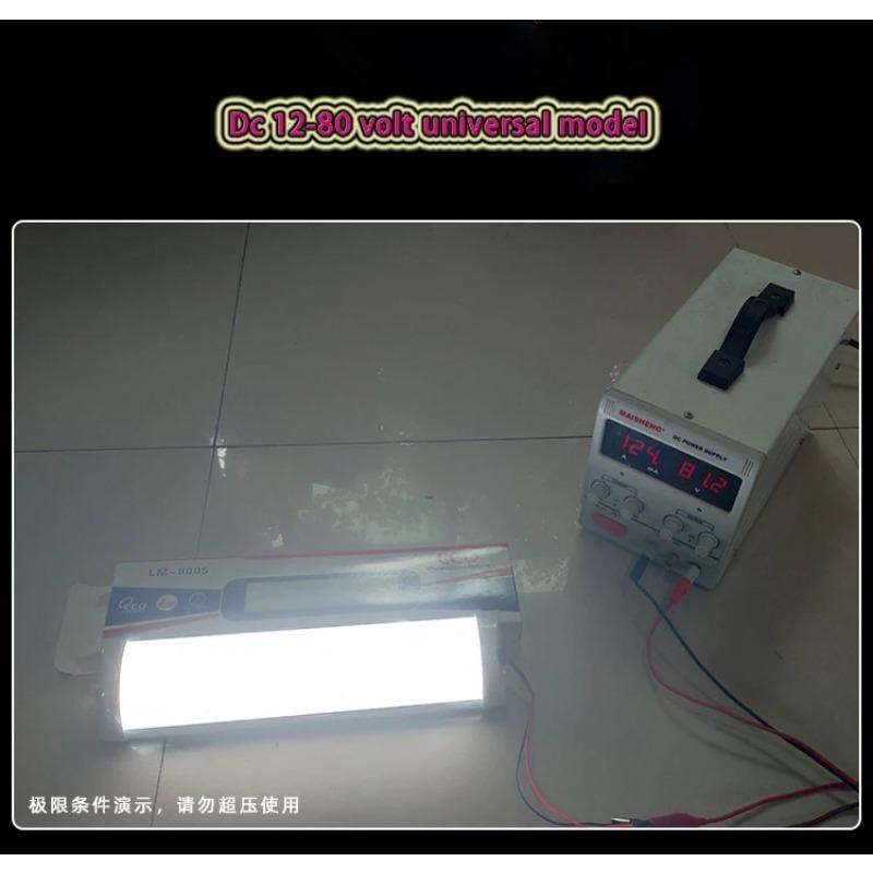 72 LED Interior Light Bar 12V-80V for Car/Van/RV/Truck - Bright White with Switch
