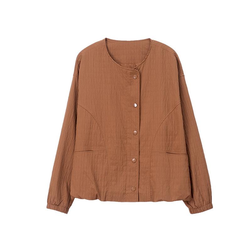 Casual Loose-Fit Jacket for Middle-Aged Women - 2025 Spring/Autumn Fashion Style