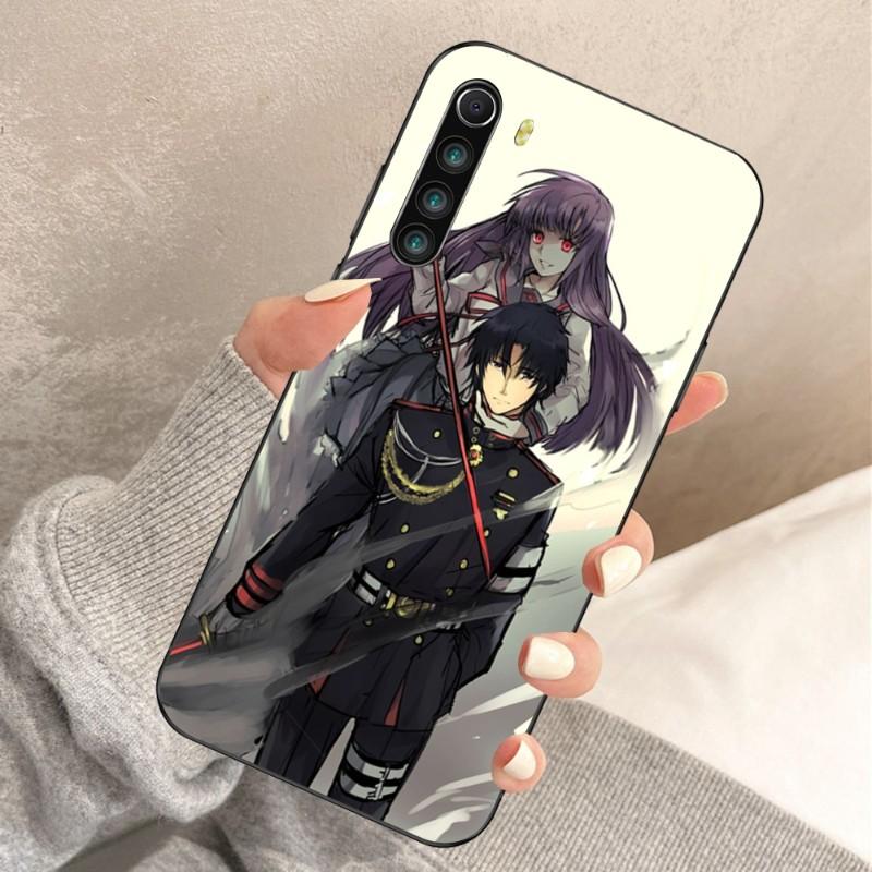 Kreslený kryt na telefon Guren Ichinose pro Xiaomi Redmi Note 11 10 9T 8 7 Pro Redmi 10 9 9A 9C 8 7 6 Měkký černý kryt na telefon