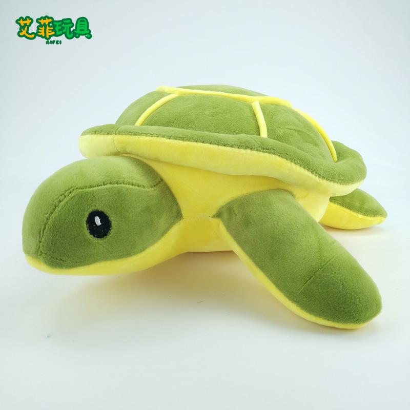 33cm Large Realistic Sea Turtle Plush Pillow, Cute Green Turtle Stuffed Animal, Soft Comforting Cuddle Toy for Kids and Adults