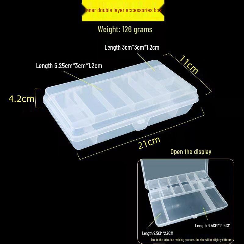 Double-Layer Fishing Lure Box - Tackle and Accessory Storage