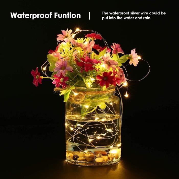 Vegahome guirlande lumineuse à piles étanche - idéal pour la décoration