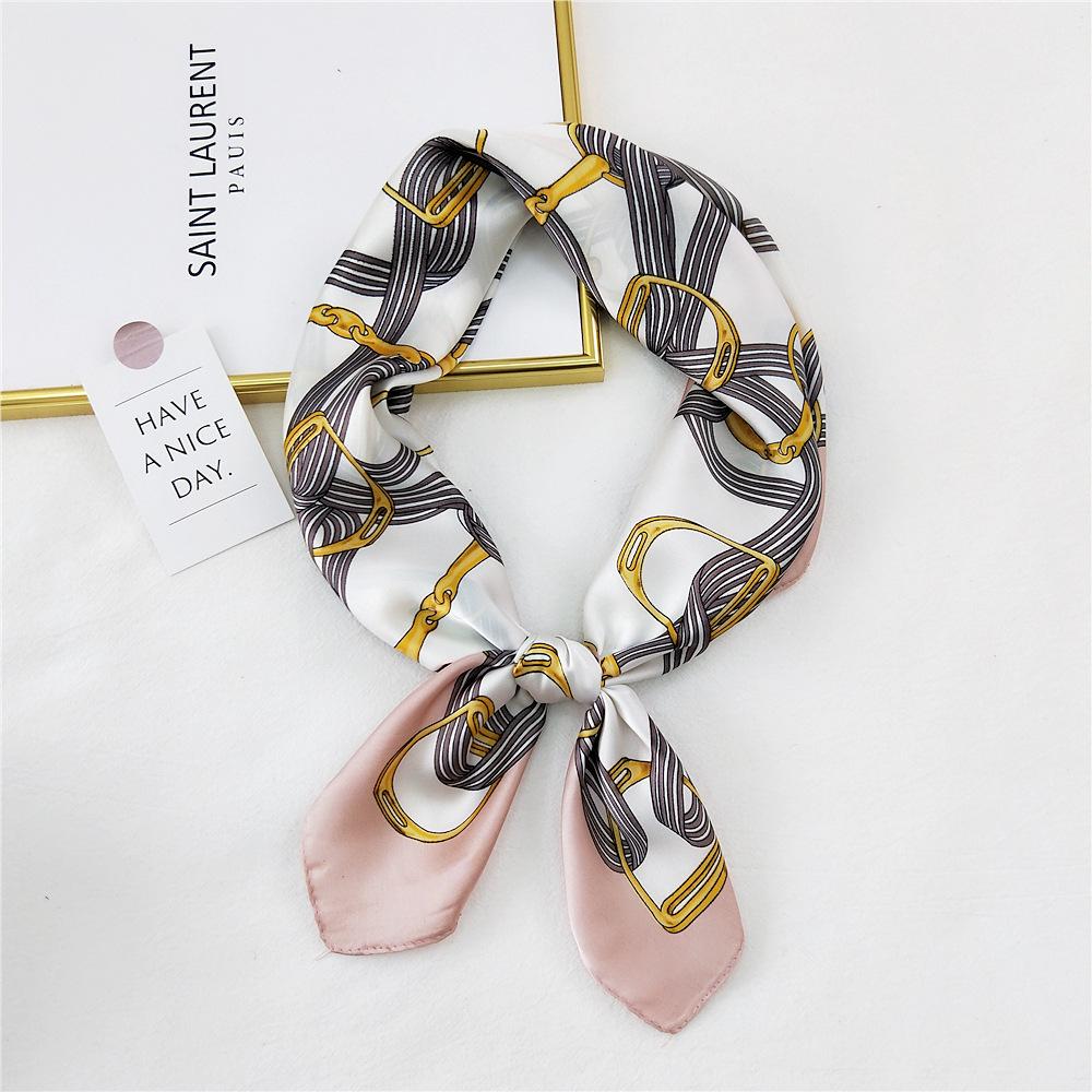 Fashion Decoration Scarf Hairband Tie Hair 70 Small Square Scarf Silk Scarf Women'S Spring And Autumn Versatile Small Scarf Professional Scarf
