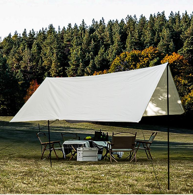 Portable Outdoor Sunshade Rainproof Tent Tarp for Camping and Beach