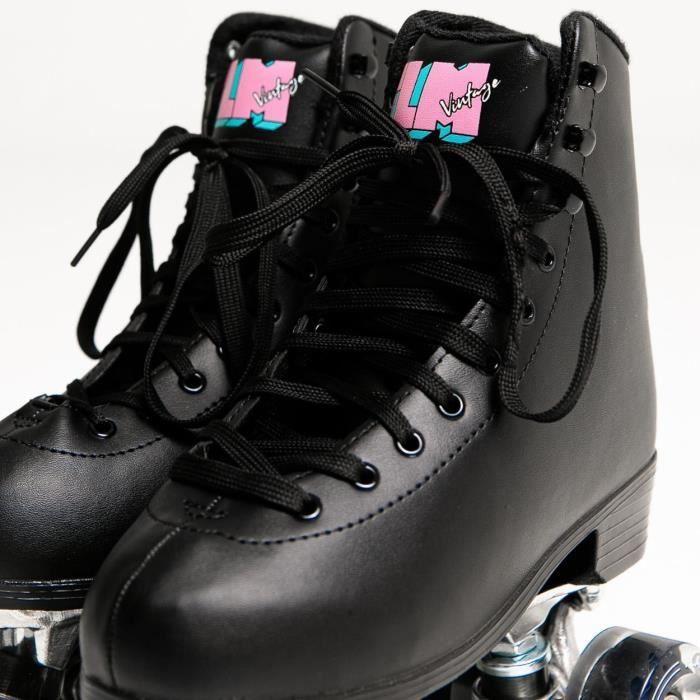Patins à Roulettes 4 Roues Femme-fille Noir Résistant Noir Taille 38