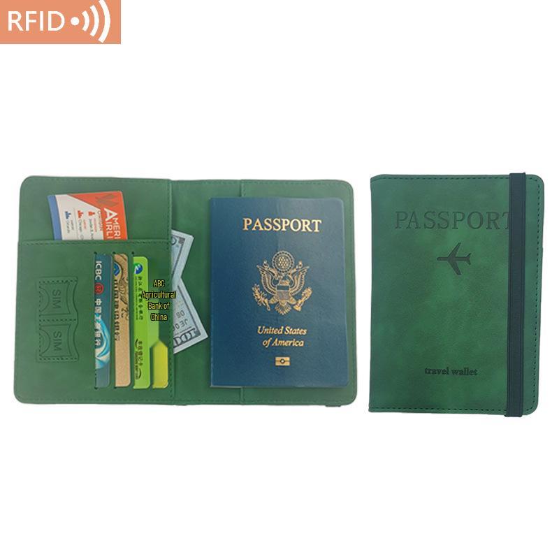 Na skladě: Multifunkční držák na pas a obal na dokumenty z PU kůže s RFID