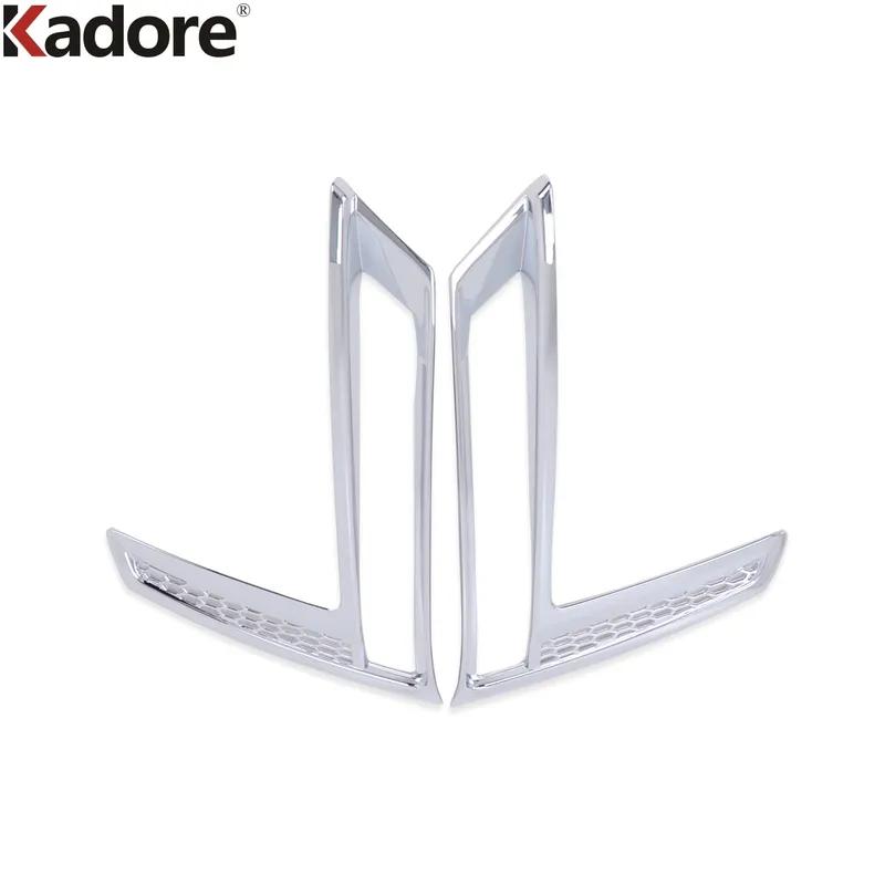 Front Fog Light Lamp Cover Trim For Honda CRV CR-V  2024 Carbon Fiber Head Foglight Air Vent Flow Trims Car Accessories