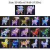 Square Shape Cartoon Animal Balloon With Wheels Luminous Balloon Walking Balloon  Party Supplies