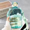 750ml Fashion Plastic Water Bottle With Strap Eco-Friendly Portable Creative Durable Outdoor Sport Drinking Bottle