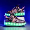 New Invisible Glowing Wheeled Skates Women's Kids Walking Skates Quad Wheel Removable Roller Skates Sporty and Stylish