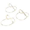 15PCS Table Number Holders Glasses Shape Multifunctional Slick Finish Iron Wire Picture Holder