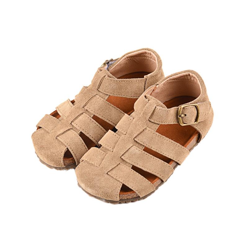 Sandały dziecięce gladiatorki na co dzień, oddychające, rzymskie buty z wycięciami