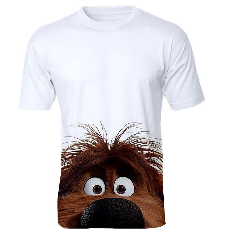 3d Print Funny Animal Raccoon T-Shirt for Men Summer Casual Short Sleeve T Shirt Streetwear Men's Oversized Crew Neck Tee Shirt