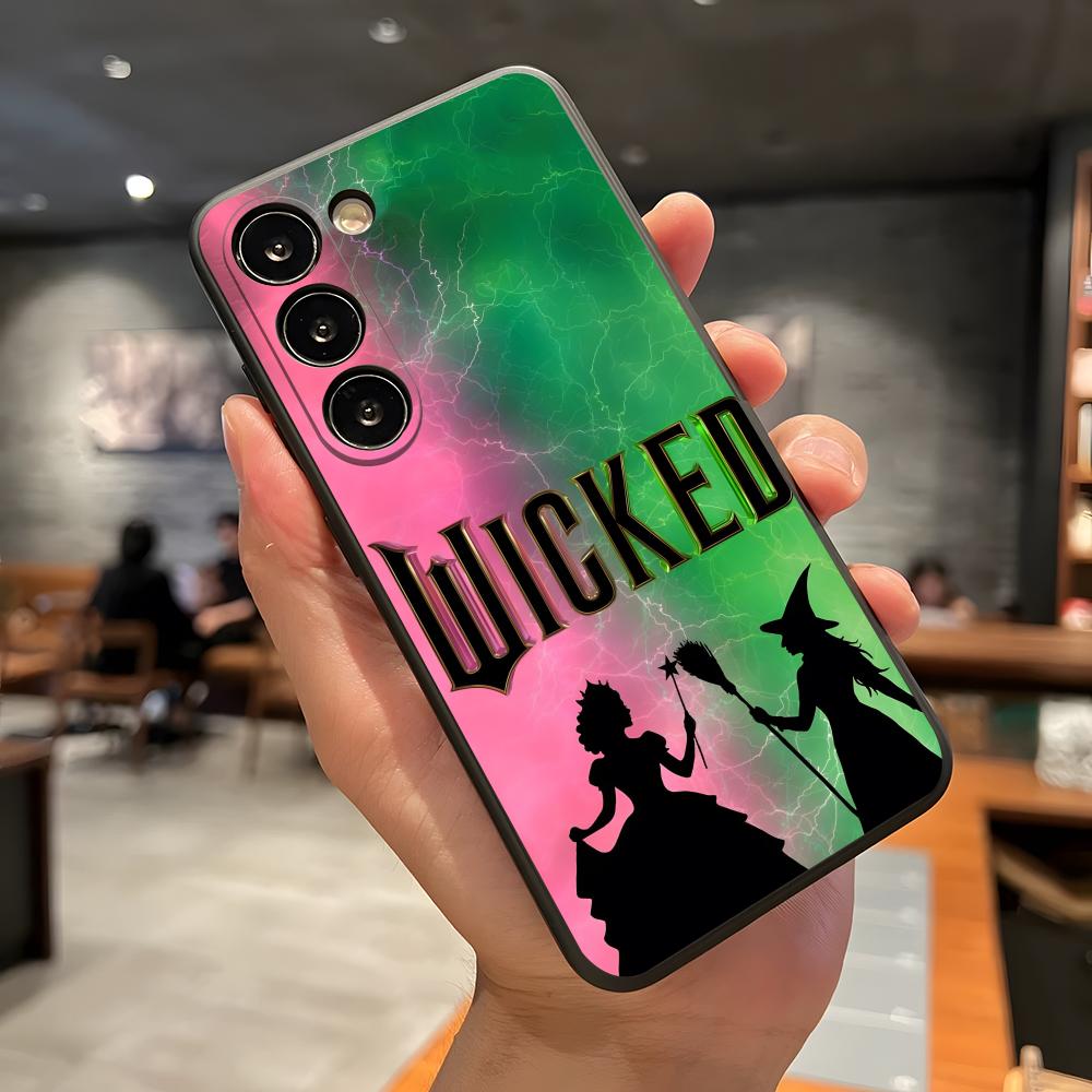 Movie W-Wicked Party Phone Case For Samsung A56 A36 A26 A16 A15 A25 A35 A55 A14 A34 A24 A54 Black Soft Shell