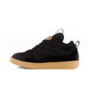 Langfan Men's and Women's Leather Splicing Lace-up CURB Sports and Leisure Shoes Retro Board Shoes New Shoes