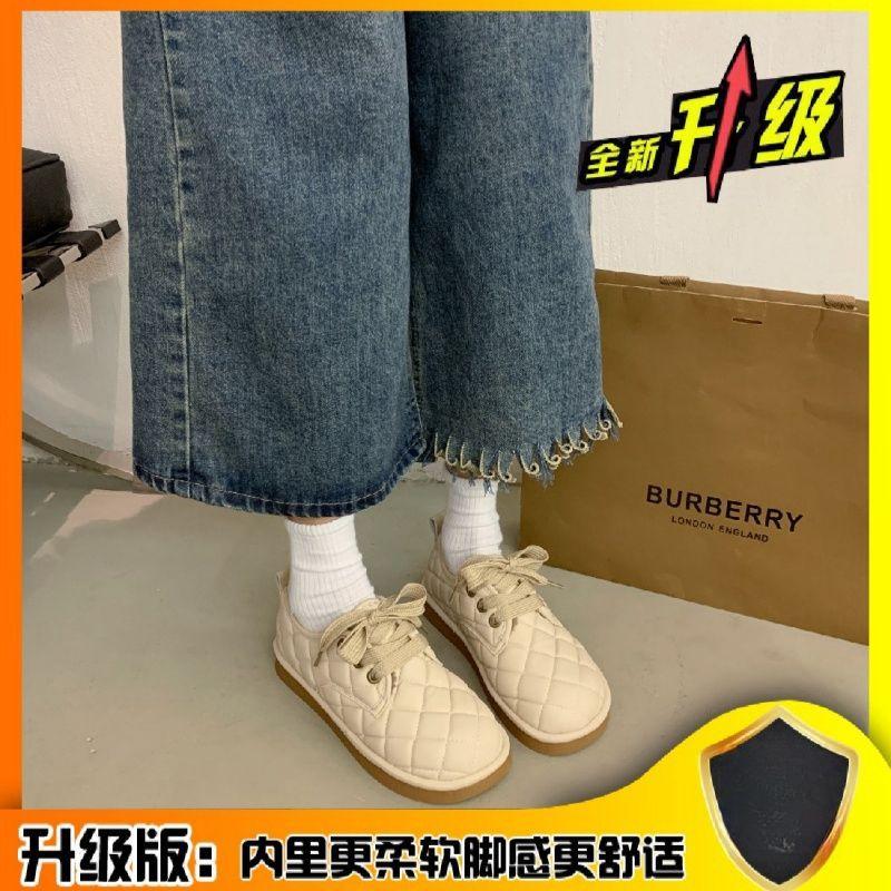 Chaussures paresseuses épaisses à lacets à semelle souple pour femmes automne et hiver 2025 nouvelles chaussures en coton velours bottes de neige décontractées polyvalentes