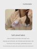 Women's Cute Rose Print Flannel Pajamas with Doll Collar – Cozy, Thick, and Warm for Autumn and Winter
