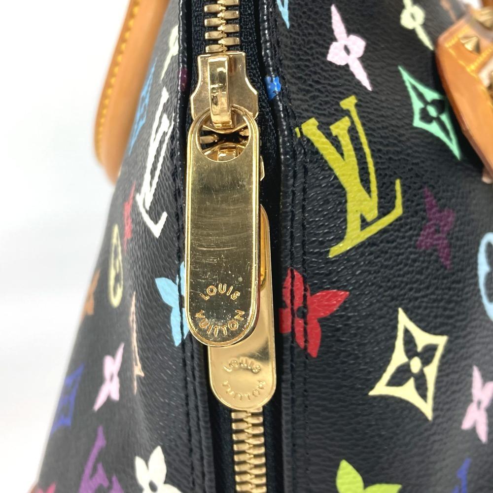 Louis Vuitton M40444 MonogramMulticolore Alma PM Tote Bag Hand Bag Noir Black