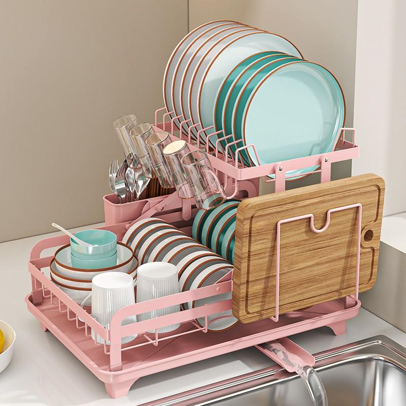 Stainless Steel Two-Tier Dish Drying Rack