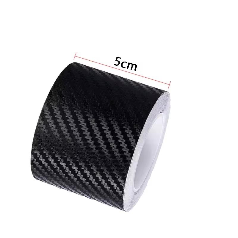 3/10M Carbon Fiber Car Stickers Auto Door Threshold Trunk Protective Strip Anti Scratch Tape Waterproof Decal Car Accessories