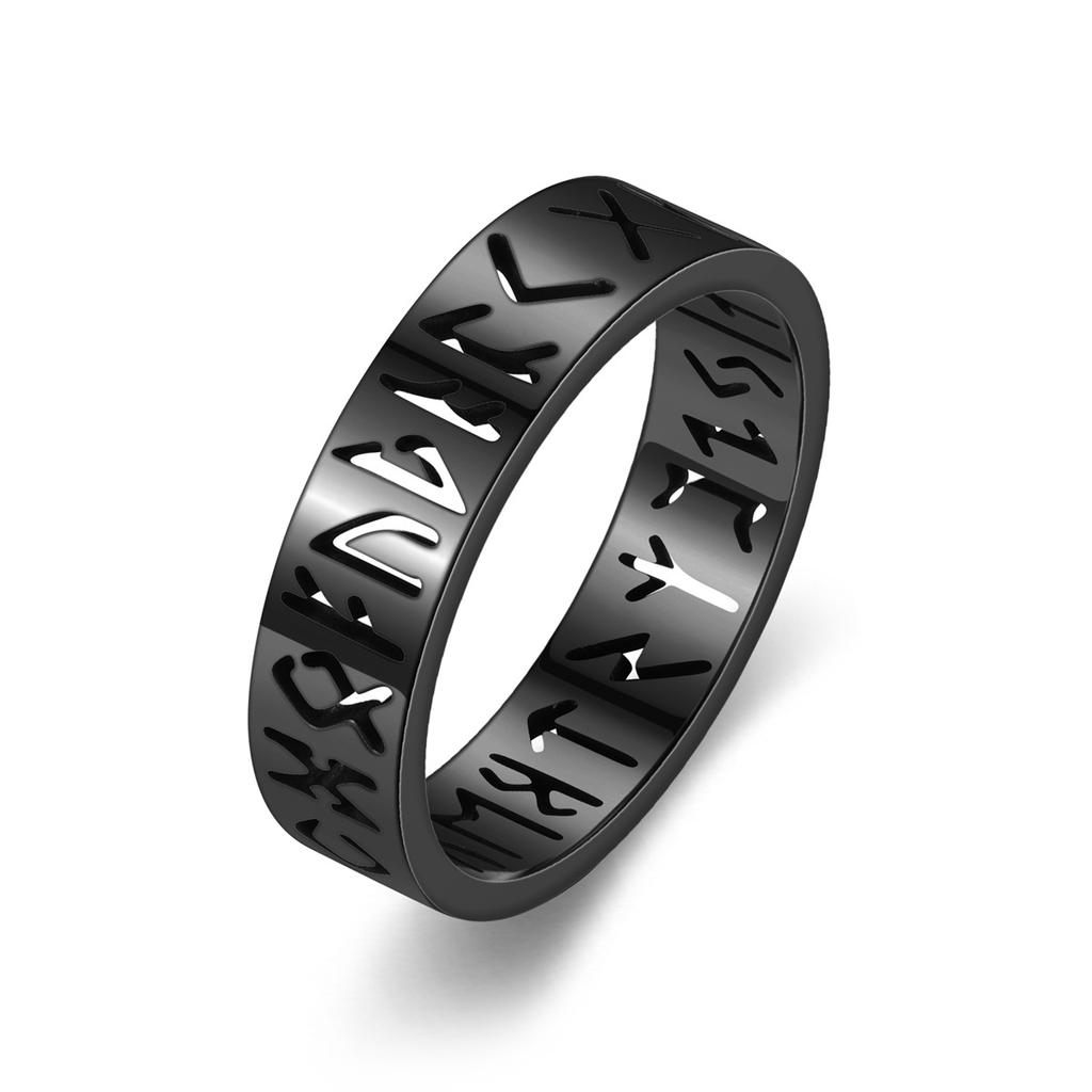 Lover Titanium Steel 6mm Hollow Out Ring Jewelry