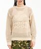 Hoodhood Hood Logo Mesh Graphic Knit Ivory