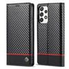LC.IMEEKE Carbon Fiber PU + TPU Horizontal Flip Leather Case with Holder & Card Slot & Wallet For Samsung Galaxy A52 5G / 4G