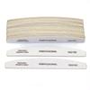10pcs/Lot Wooden Nail Files Professional 100 180 240 Emery Board Manicure Buffer Grey Boat Double-sided Wooden Pedicure Buffers