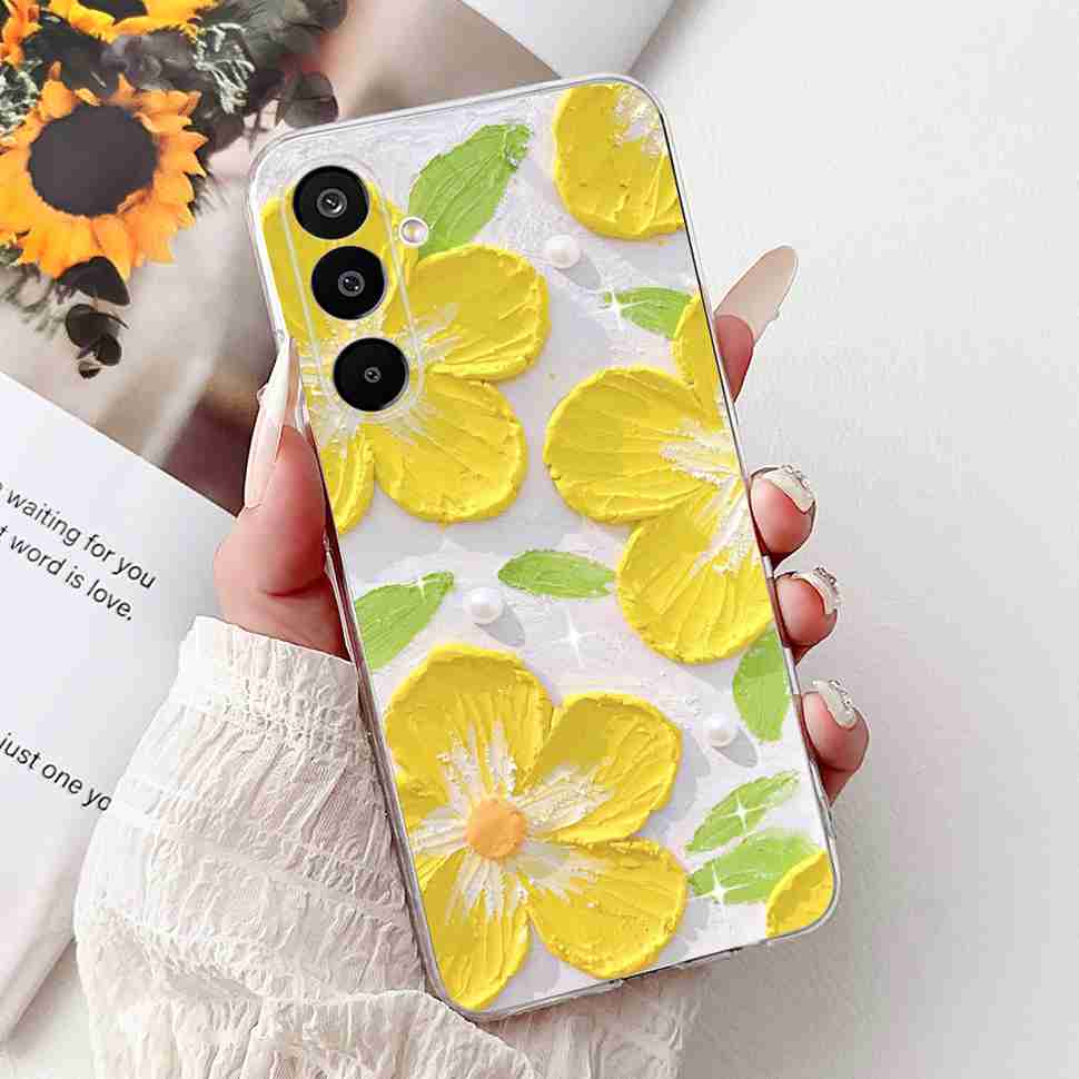 For Samsung Galaxy M16 5G Case Colorful Flower Butterfly Soft Silicone TPU Cover For Samsung m16 M16 5G 6.7" Phone Shell Bumper