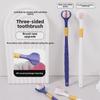 6-Pack Premium Soft Bristle Adult Toothbrushes with Three-Sided Brush Heads for Effective Gum Cleaning
