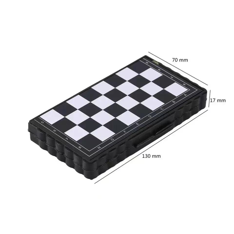 1 Box Of Foldable Magnetic International Chess Set With Plastic Chessboard Board Game , Ideal Tabletop Game For Family Gathering