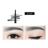 Creion de ochi eyeliner, negru/maro, cu rotire automată
