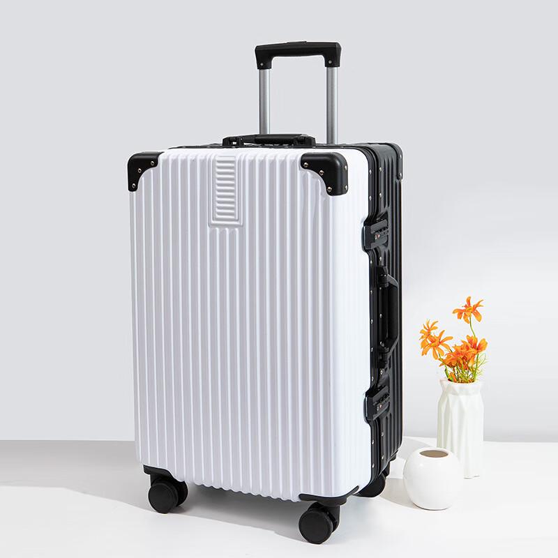 LIDU Vintage Aluminum Frame Suitcase 20 inch