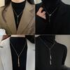 Popular Geometric Sweater Box Chain Female Long Necklace for Women Adjustable Fine Jewelry Wedding Party Birthday Gift