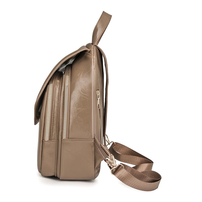 Plecak Wielofunkcyjny Colorblock Damski Mały Plecak z Zamkiem