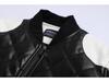 2016 Autumn/Winter Men's European Stand-up Collar Motorcycle Leather Jacket Plus Size Fashion.
